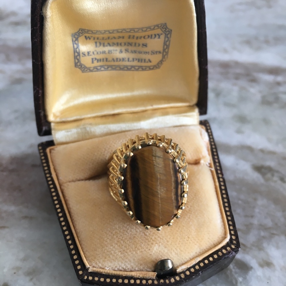 Gold filled Tiger Eye Ring